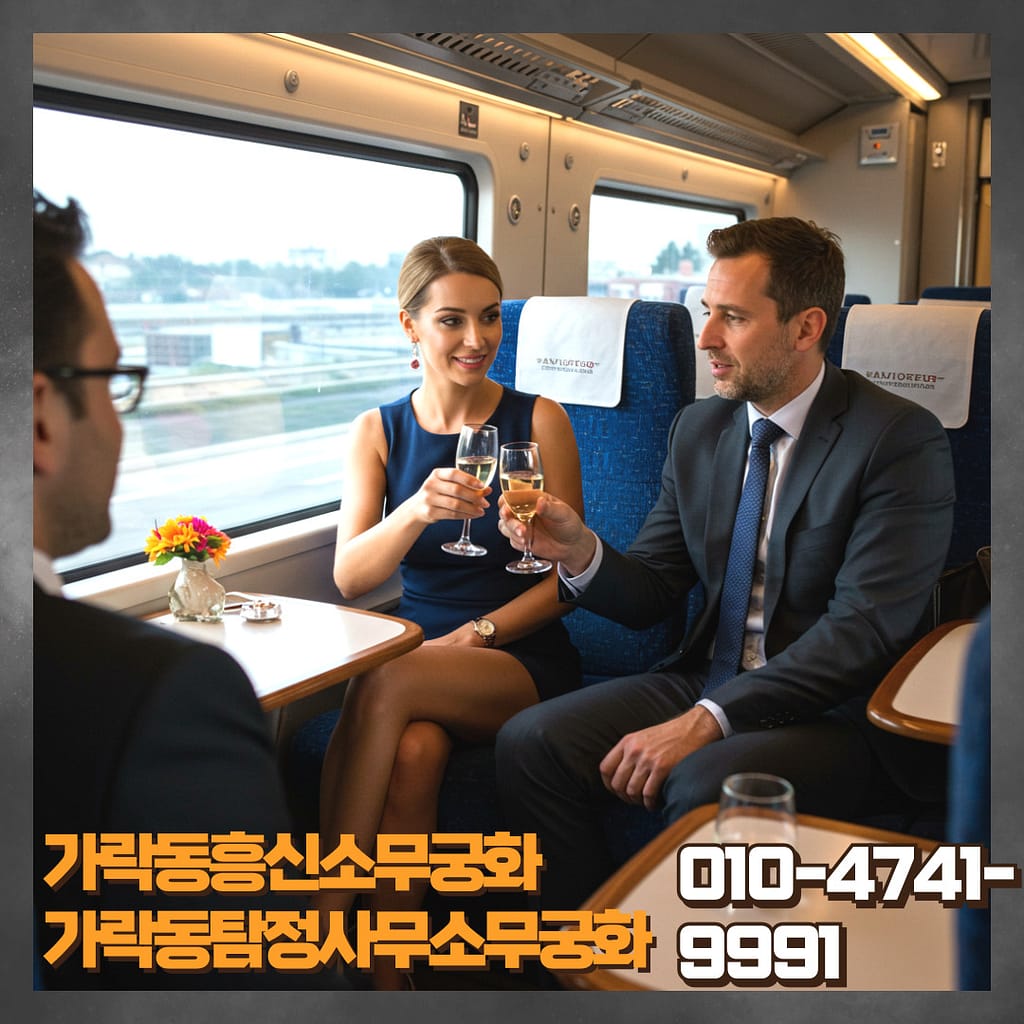 전문가가 해외 출국 조회 절차를 안내하는 장면