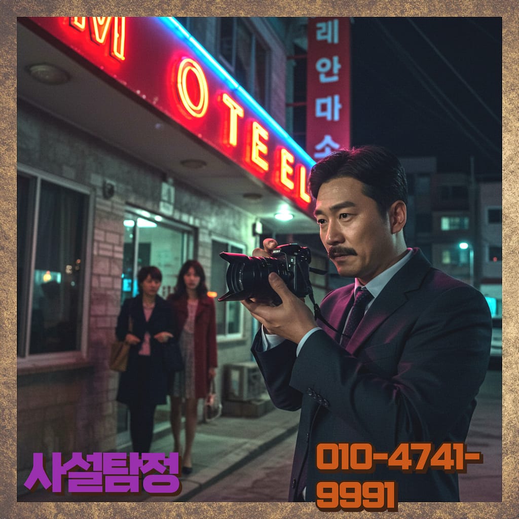 홍문동흥신소 상담실에서 이혼증거물조사 절차를 설명하는 모습