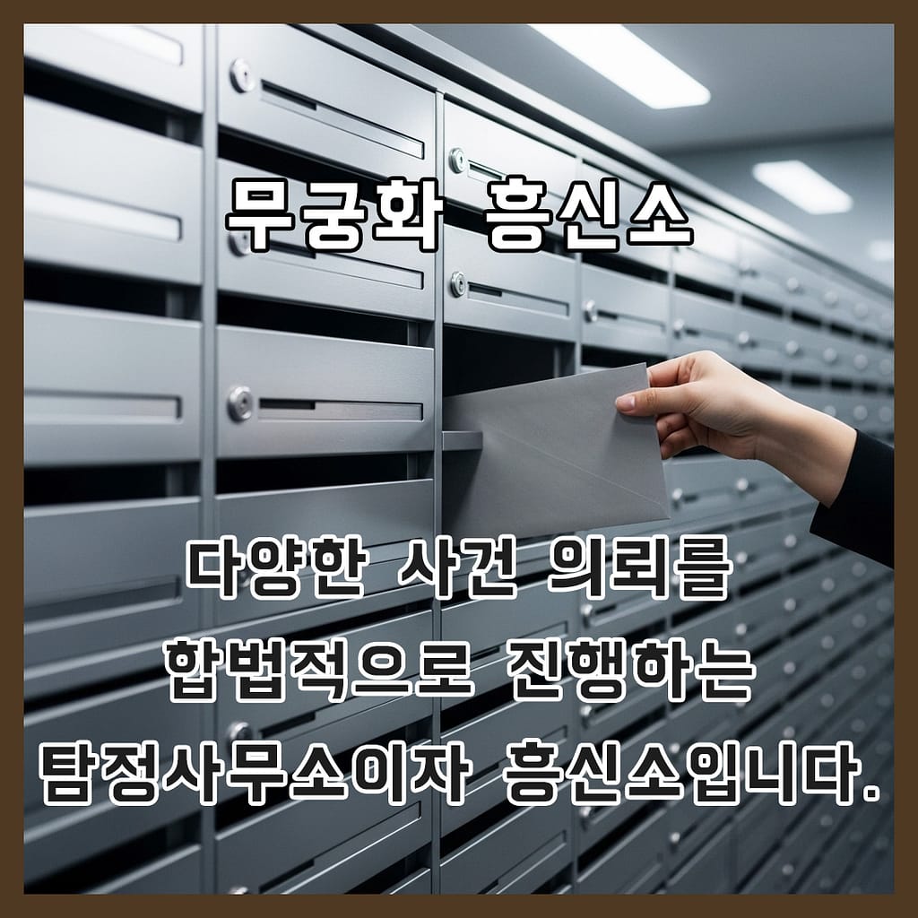흥신소사람찾기비용