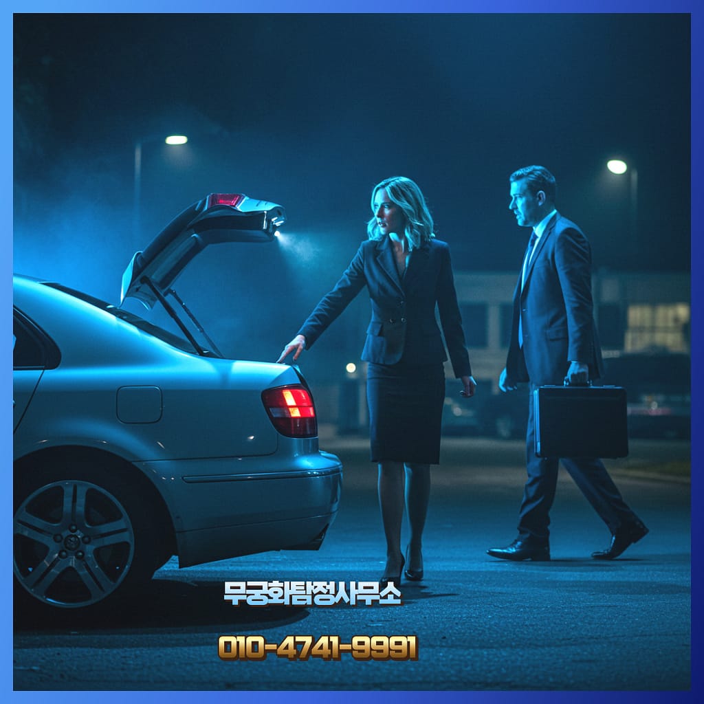 컴퓨터 화면에 표시된 조사 로그를 검토하는 전문가의 모습