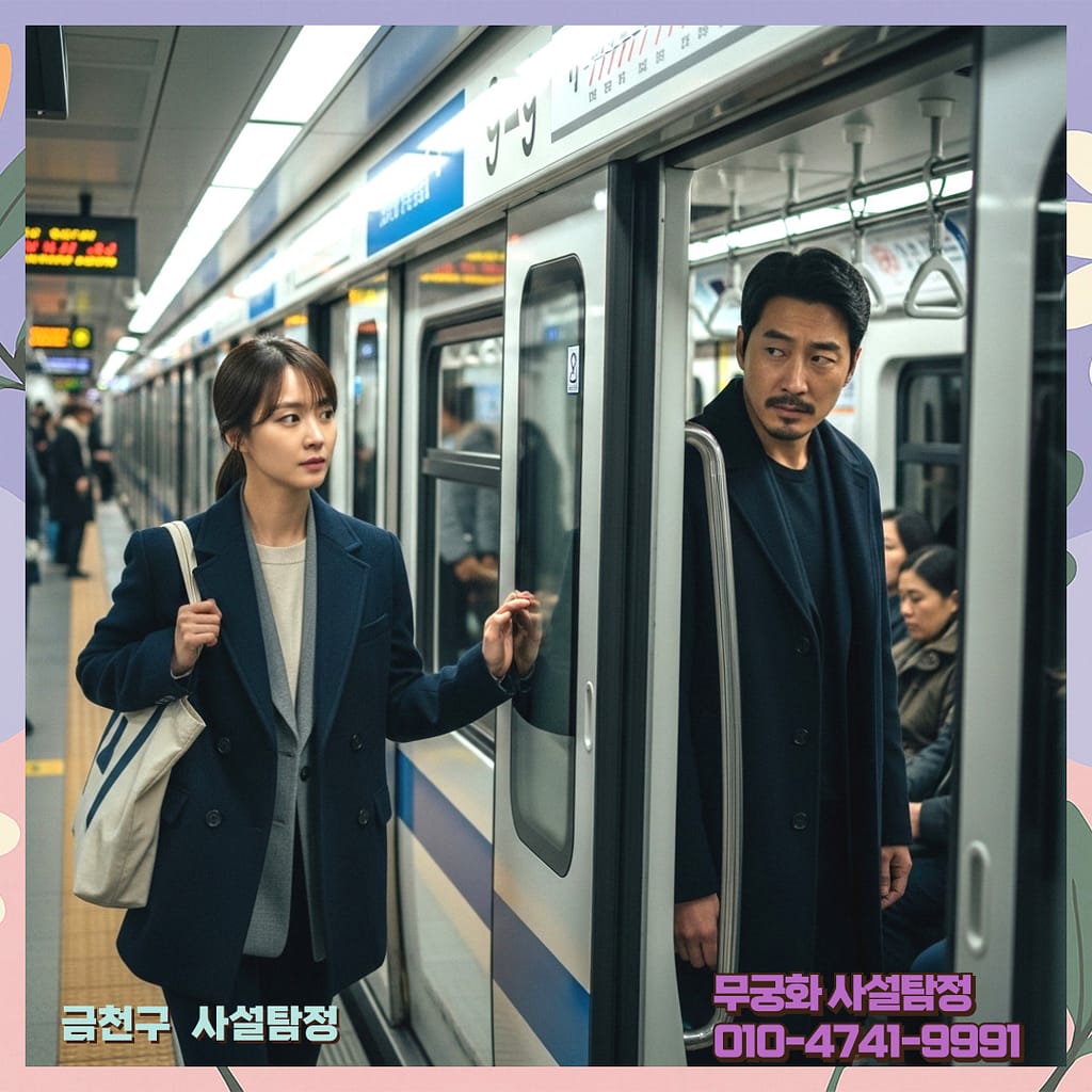 금천구탐정사무소 예시 금액표를 참고하며 의뢰 조건을 검토하는 모습을 나타낸 이미지