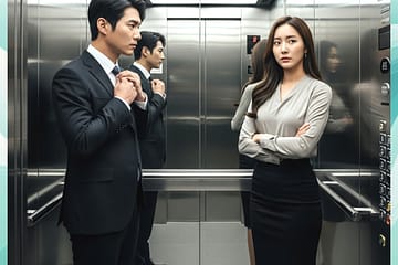 서울시성북구 거리의 밤, 휴대전화 화면을 바라보며 깊은 고민에 잠긴 인물의 모습, 결정을 앞둔 현실적 분위기