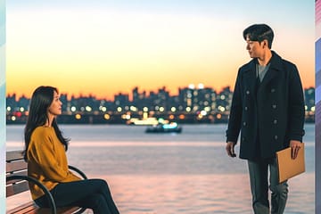 탐정이 법적 근거 문서를 검토하며 조사 범위를 설정하는 모습